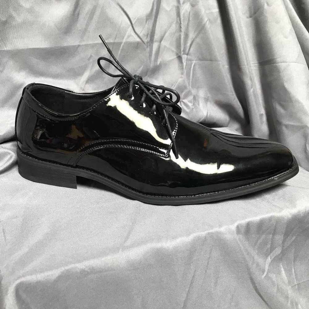 Vance Men's Black Patent Leather Dress Shoes